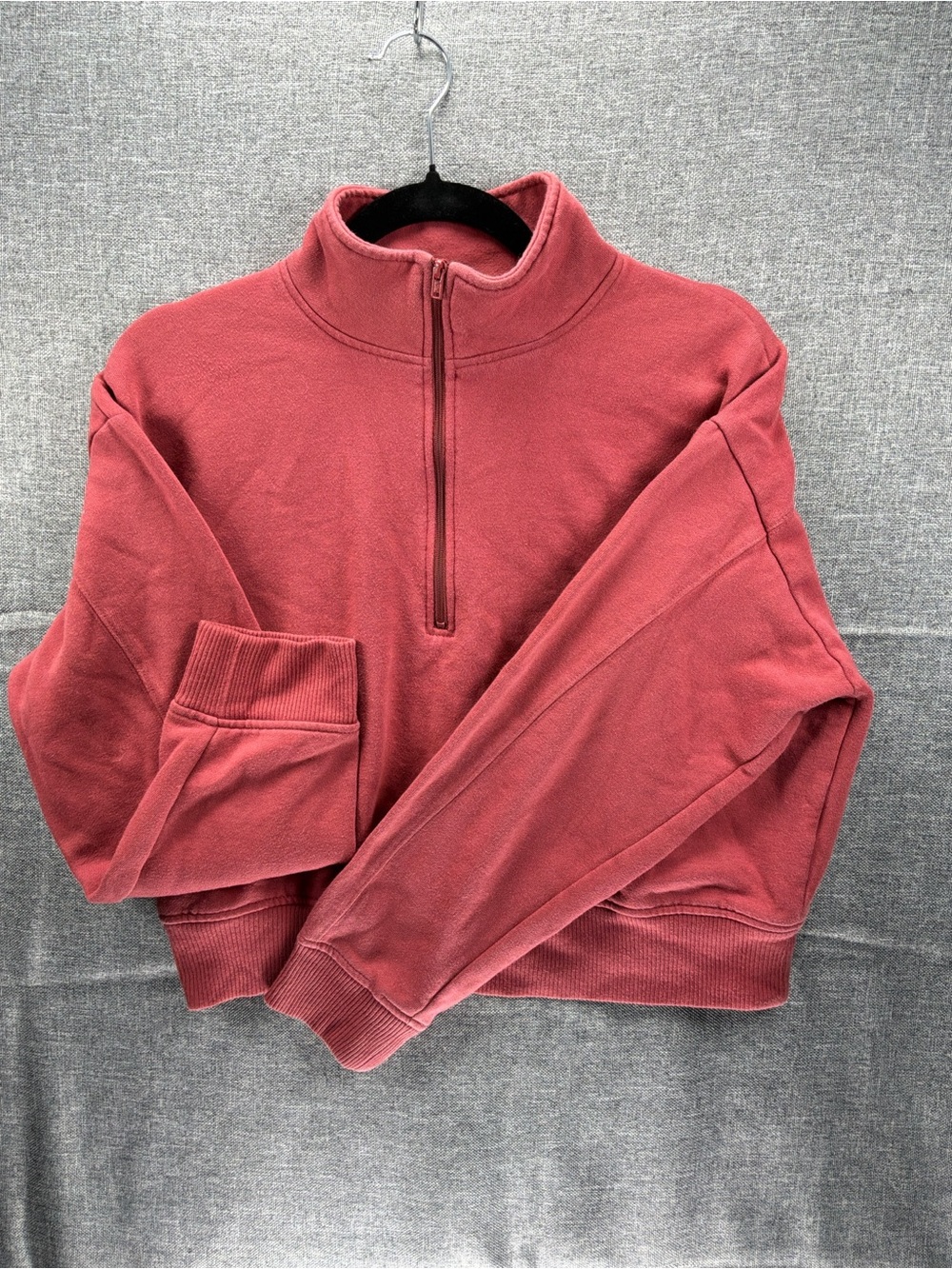 a new day Men's Zip-Up Pullover Sweater - Dusty Rose